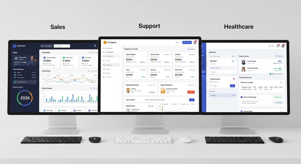CRM Software Examples: Sales, Support, Healthcare 2026
