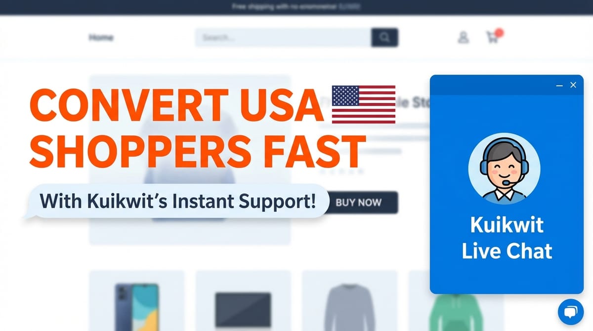 Convert USA Shoppers Fast with Kuikwit Live Chat in 2026