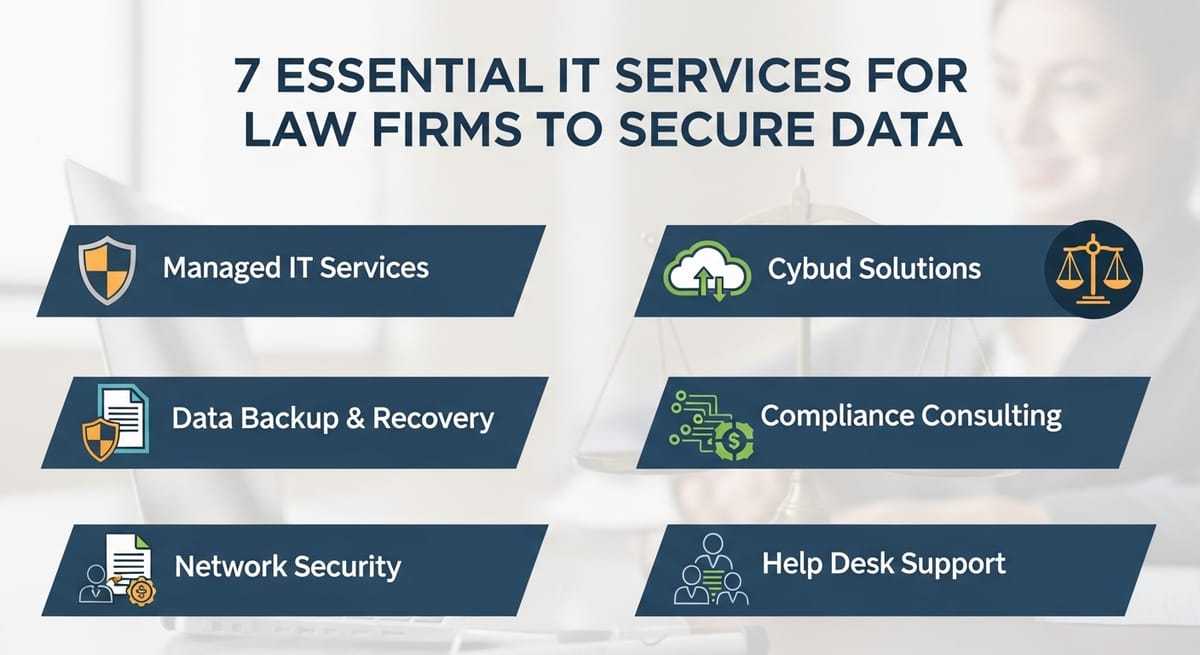 7 Essential IT Services for Law Firms to Secure Data